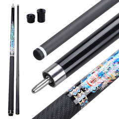 Longyin Patent Carbon Fiber Break Cue - 2-Piece Professional Pool Cue CC04F-BL
