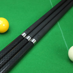 58" Carbon Fiber Pool Cue | Fish Scale Grip 12.5mm Tip | 9-Ball Cue